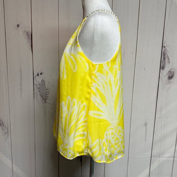 Lilly Pulitzer for Target Pineapple Chain Halter Top Yellow White – Women’s Smal - Picture 2 of 9